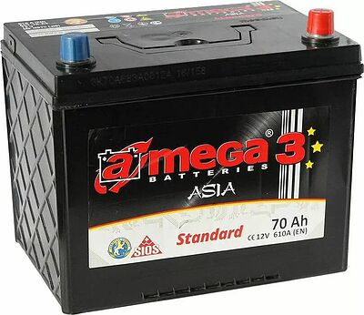 A-mega Standard Asia 45 А/ч обратная конус азия (233x129x225)