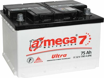 A-mega Ultra 50 А/ч обратная конус стандарт (207x175x190)