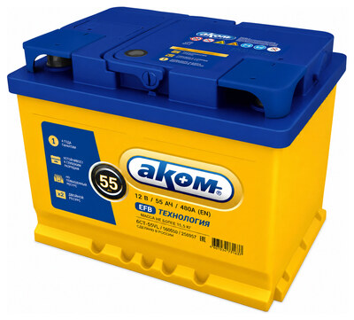 AKOM EFB 55 А/ч обратная (242x175x190)