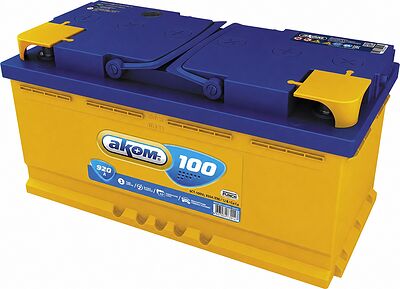АКОМ Standart 6СТ-100 VL (6CT-100.1 LA) 100 А/ч 920 А, прямая полярность, 353×175×190 мм, EAN 4607034730147