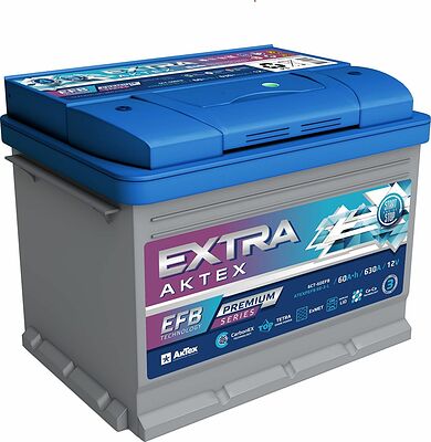 Аккумулятор АкТех Extra Premium EFB ATEXPEFB 100-3-R 100 А·ч 850 А, обратная полярность, корпус L5, 352×175×190 мм