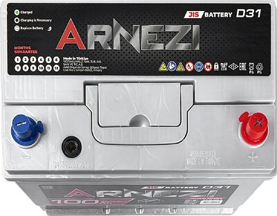 Arnezi JIS SMF E1191000 100 А/ч 820 А (EN), обратная полярность, 306×176×225 мм, D31