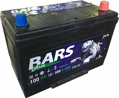 Bars Asia 6СТ-100 100 А/ч, 800 А, обратная полярность (304x173x220)