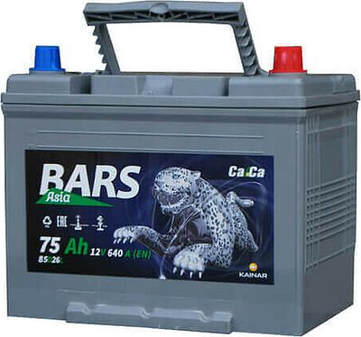 Bars Asia 6СТ-75 75 А/ч, 640 А, обратная полярность (258x173x220)