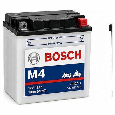 Bosch M4 F40 0 092 M4F 400 16 А/ч 180 А (−18 °C), обратная полярность (207x72x164)