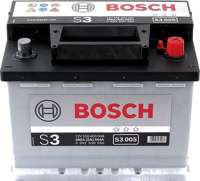Bosch S3 0 092 S30 050 56 А/ч 480 А (EN), обратная полярность, 242×175×190 мм