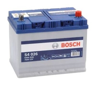 Bosch S4 026 0 092 S40 260 70 А/ч 630 А (EN), обратная полярность (261x175x220)