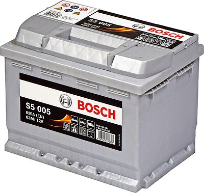Bosch S5 0 092 S50 050 63 А/ч 610 А (EN), обратная полярность, 242×175×190 мм