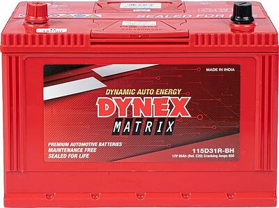 Dynex Matrix Asia 115D31R 95 А/ч 850 А (EN), прямая полярность, 305×173×225 мм