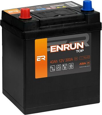 ENRUN JIS Top EPA401 40 А/ч 300 А (EN), прямая полярность, 187×127×225 мм, B19
