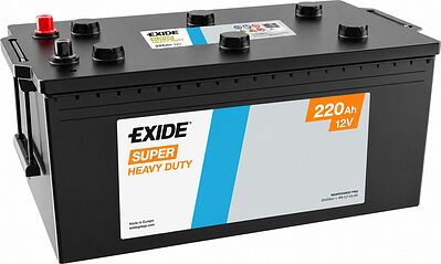 Exide Super Heavy Duty 220 А/ч, обратная полярность, 518×279×240 мм