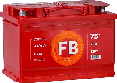 FB Standart 6CT-75VL 575111040 75 А·ч 750 А (EN), прямая полярность, 277×175×190 мм, L3