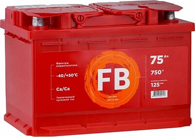 FB Standart 6CT-75VLR 575112040 75 А·ч 750 А (EN), обратная полярность, 277×175×190 мм, L3