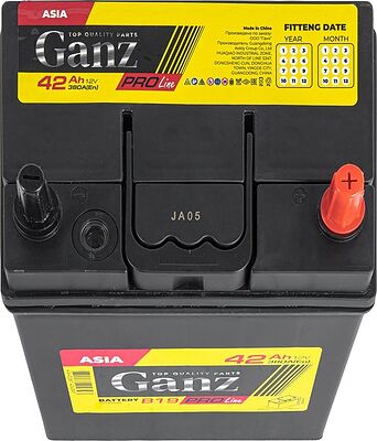 GANZ PRO-Line JIS G1130420 42 А·ч 380 А (EN), обратная полярность, 195x127x220 мм