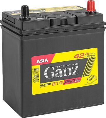 GANZ PRO-Line JIS G1130420 42 А·ч 380 А (EN), обратная полярность, 195x127x220 мм