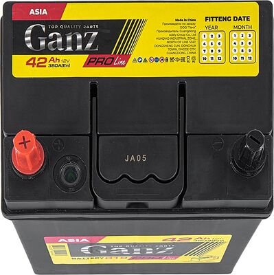 GANZ PRO-Line JIS G1130421 42 А·ч 380 А (EN), прямая полярность, 195x127x220 мм