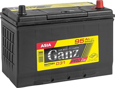 GANZ PRO-Line JIS G1190950 95 А·ч 820 А (EN), обратная полярность, 304x173x220 мм