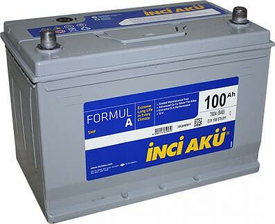 Inci Yuasa Inci FormulA 100 А/ч прямая конус азия (518x276x242) Inci Yuasa Inci FormulA 100 А/ч прямая конус азия (518x276x242)
