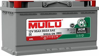Mutlu AGM L5.95.090.A 95 А/ч 900 А (EN), обратная полярность, 353×175×190 мм