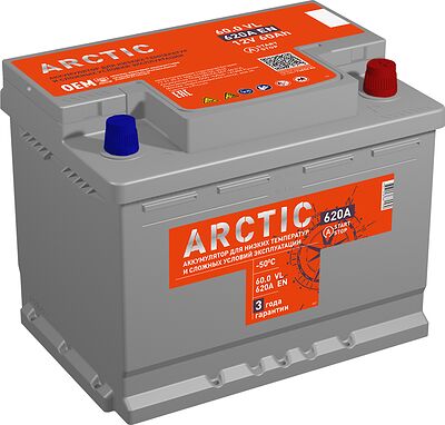 Titan Arctic EFB 60 А/ч обратная r+ (242x175x190)