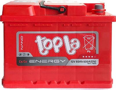 Topla Energy E60H (56008) 60 А·ч 600 А (EN), обратная полярность, 242×175×190 мм