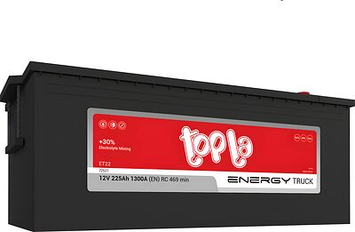 Topla Energy Truck ET22 (72527) 225 А·ч 1300 А (EN), обратная полярность, 518×273×214 мм