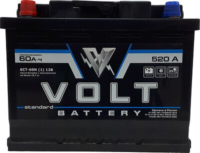 Tungstone Volt Standart 6СТ-62 NR 62 А/ч, 540 А, обратная полярность (242x175x190)
