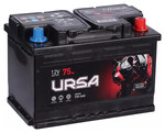 URSA Extra Power UE750 75 А/ч 680 А (EN), обратная полярность R+, корпус L3, 278×175×190 мм