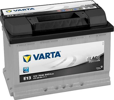 Varta BLACK dynamic E13 70 А/ч, 640 А (EN), обратная полярность (278x175x190), код 570409064