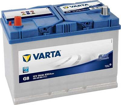 Varta Blue Dynamic G8 95 А/ч, 830 А (EN), прямая полярность (306x173x225), код 595405083