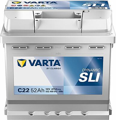 Varta Dynamic SLI C22 52 А/ч 470 А (EN), обратная полярность, 207×175×190 мм, ETN 552400047