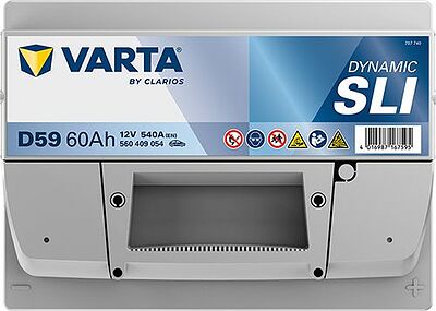 Varta Dynamic SLI D59 60 А/ч 540 А (EN), обратная полярность, 242x175x175 мм, ETN 560409054