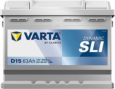 Varta Dynamic SLI D15 63 А/ч 610 А (EN), обратная полярность, 242×175×190 мм, ETN 563400061