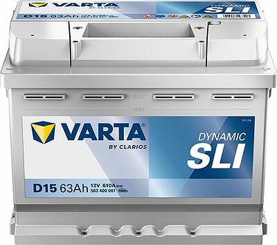 Varta Dynamic SLI D15 63 А/ч 610 А (EN), обратная полярность, 242×175×190 мм, ETN 563400061
