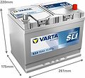 Varta Dynamic SLI E23 70 А/ч 630 А (EN), обратная полярность, 261×175×220 мм, ETN 570412063 Varta Dynamic SLI E23 70 А/ч 630 А (EN), обратная полярность, 261×175×220 мм, ETN 570412063