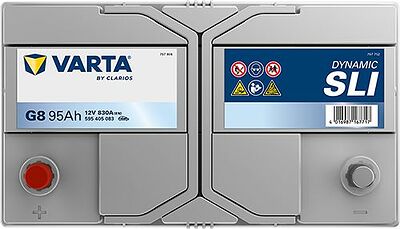 Varta Dynamic SLI G8 95 А/ч 830 А (EN), прямая полярность, 306x173x225 мм, ETN 595405083