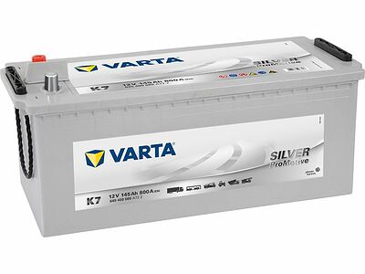 Varta ProMotive Silver K7 645400080A722 145 А·ч 800 А (EN), обратная полярность R+, стандартные конические клеммы, B00, корпус A, 513×189×223 мм