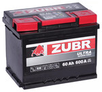 Zubr Ultra ZU600 60 А/ч 600 А (EN), обратная полярность, корпус L2, 242×175×190 мм