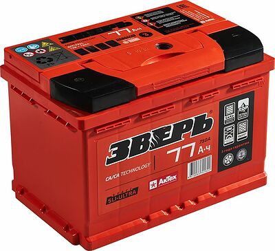 Зверь Standart ZVK 60-3-R 60 А/ч 620 А (EN), обратная полярность, 242×175×190 мм