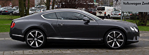 Размер колёс на Bentley Continental 2012 Подбор шин на Bentley Continental 2012
