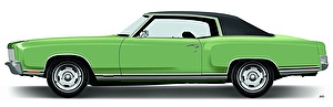 Размер колёс на Chevrolet Monte Carlo 1970 Подбор шин на Chevrolet Monte Carlo 1970