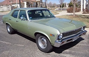 Размер колёс на Chevrolet Nova 1972 Подбор шин на Chevrolet Nova 1972