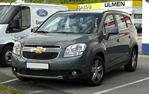 Подбор шин на Chevrolet Orlando 2011
