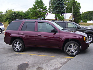 Подбор шин на Chevrolet TrailBlazer 2007