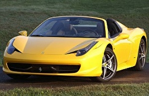 Размер колёс на Ferrari 458 Spider 2015 Подбор шин на Ferrari 458 Spider 2015