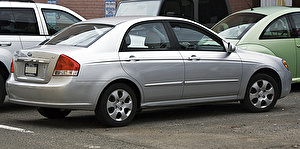 Размер колёс на Kia Spectra 2007 Подбор шин на Kia Spectra 2007