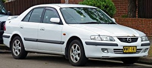 Автомобильге шина және дисктерді таңдау Mazda 626. Шины на Mazda