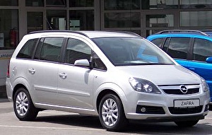 Размер колёс на Opel Zafira 2005 Подбор шин на Opel Zafira 2005
