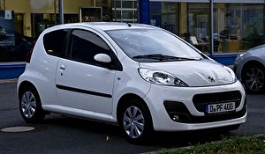 Размер колёс на Peugeot 107 2012 Подбор шин на Peugeot 107 2012