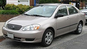 Размер колёс на Toyota Corolla 2003 Подбор шин на Toyota Corolla 2003